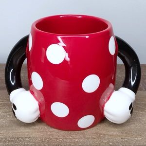 Minnie mouse red polka dot mug Disney